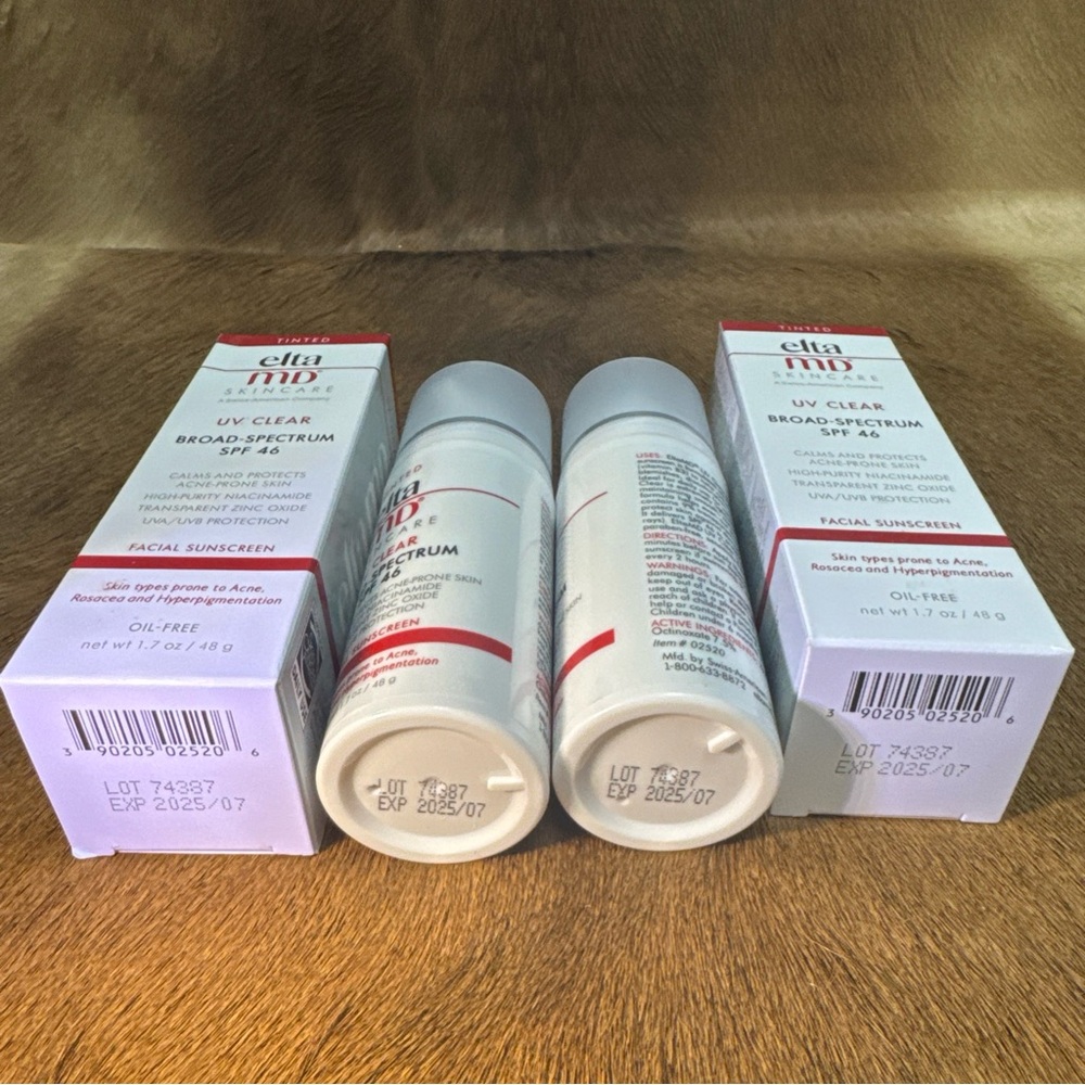 2 X Elta MD UV Clear TINTED Broad-Spectrum Facial Sunscreen SPF 46 1.7 Oz New - Picture 6 of 16